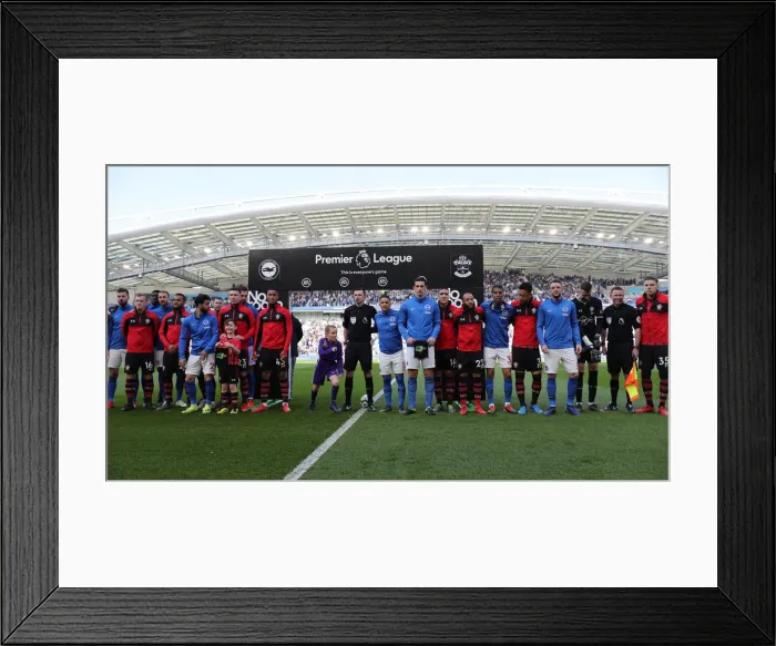 Framed Print : March Showdown: Brighton & Hove Albion vs. Southampton in the Premier League (30MAR19) Framed Print : March Showdown: Brighton & Hove Albion vs. Southampton in the Premier League (30MAR19)