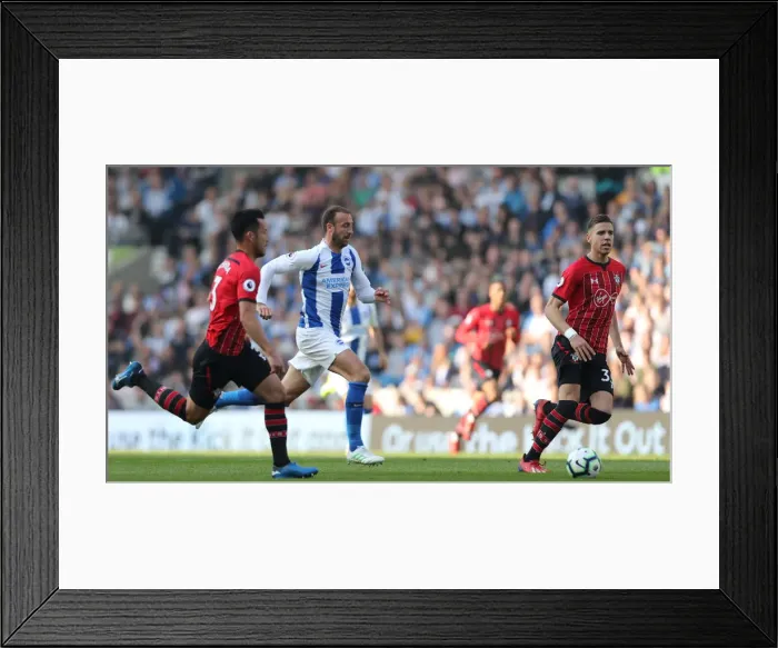 Framed Print : Brighton and Hove Albion vs. Southampton: Premier League Showdown at American Express Community Stadium (30MAR19) Framed Print : Brighton and Hove Albion vs. Southampton: Premier League Showdown at American Express Community Stadium (30MAR19)
