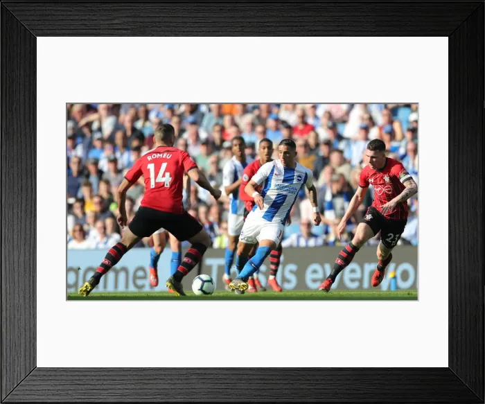 Framed Print : Brighton and Hove Albion vs. Southampton: Premier League Showdown at American Express Community Stadium (30 / 03 / 19) Framed Print : Brighton and Hove Albion vs. Southampton: Premier League Showdown at American Express Community Stadium (30 / 03 / 19)