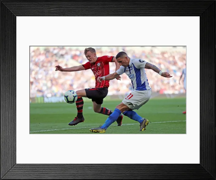 Framed Print : Brighton and Hove Albion vs. Southampton: Premier League Showdown at American Express Community Stadium (30MAR19) Framed Print : Brighton and Hove Albion vs. Southampton: Premier League Showdown at American Express Community Stadium (30MAR19)