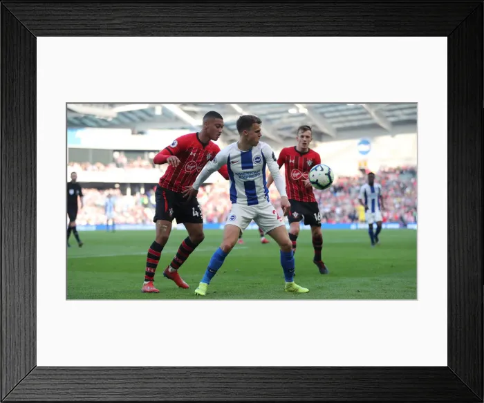 Framed Print : Brighton and Hove Albion vs. Southampton: Premier League Battle at American Express Community Stadium (30MAR19) Framed Print : Brighton and Hove Albion vs. Southampton: Premier League Battle at American Express Community Stadium (30MAR19)