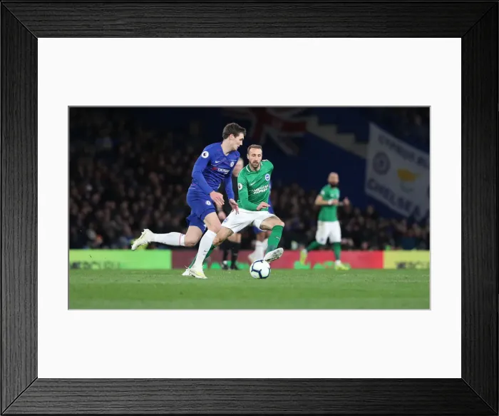Framed Print : Battle at Stamford Bridge: Chelsea vs. Brighton & Hove Albion (03APR19) - Premier League Clash Framed Print : Battle at Stamford Bridge: Chelsea vs. Brighton & Hove Albion (03APR19) - Premier League Clash