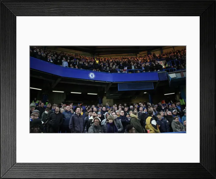 Framed Print : Premier League Showdown: Chelsea vs. Brighton and Hove Albion at Stamford Bridge (03APR19)