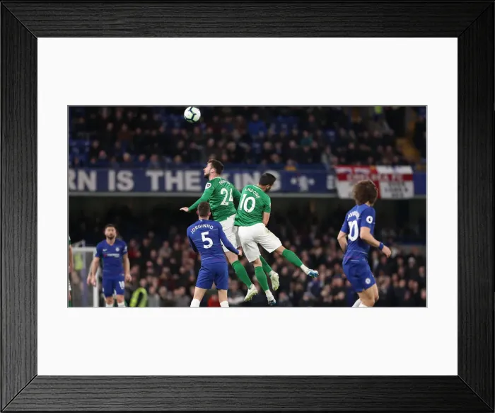 Framed Print : Premier League Showdown: Chelsea vs. Brighton and Hove Albion at Stamford Bridge (03APR19) Framed Print : Premier League Showdown: Chelsea vs. Brighton and Hove Albion at Stamford Bridge (03APR19)