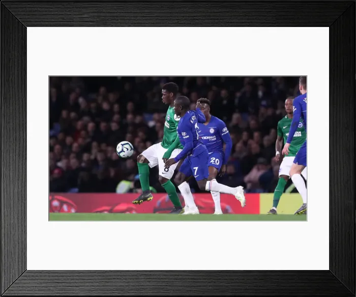 Framed Print : Premier League Showdown: Chelsea vs. Brighton and Hove Albion at Stamford Bridge (03APR19) Framed Print : Premier League Showdown: Chelsea vs. Brighton and Hove Albion at Stamford Bridge (03APR19)