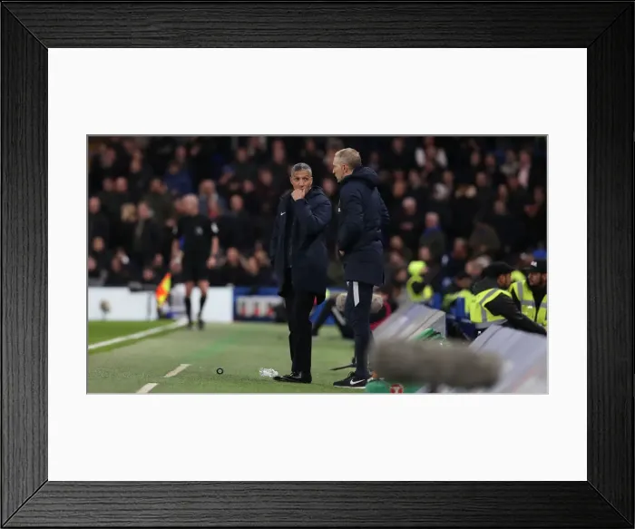 Framed Print : Battle in the Premier League: Chelsea vs. Brighton and Hove Albion (03APR19) Framed Print : Battle in the Premier League: Chelsea vs. Brighton and Hove Albion (03APR19)