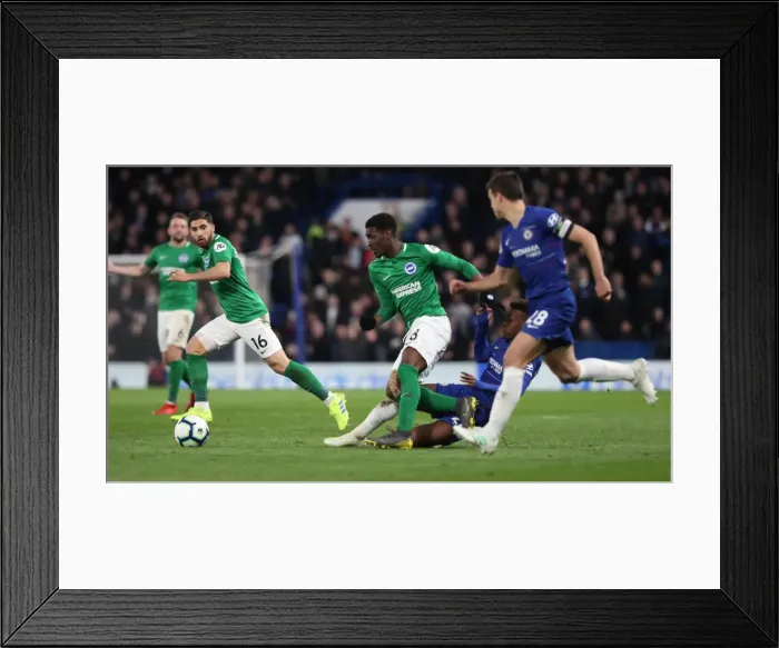 Framed Print : Battle in the Premier League: Chelsea vs. Brighton and Hove Albion (03APR19) Framed Print : Battle in the Premier League: Chelsea vs. Brighton and Hove Albion (03APR19)