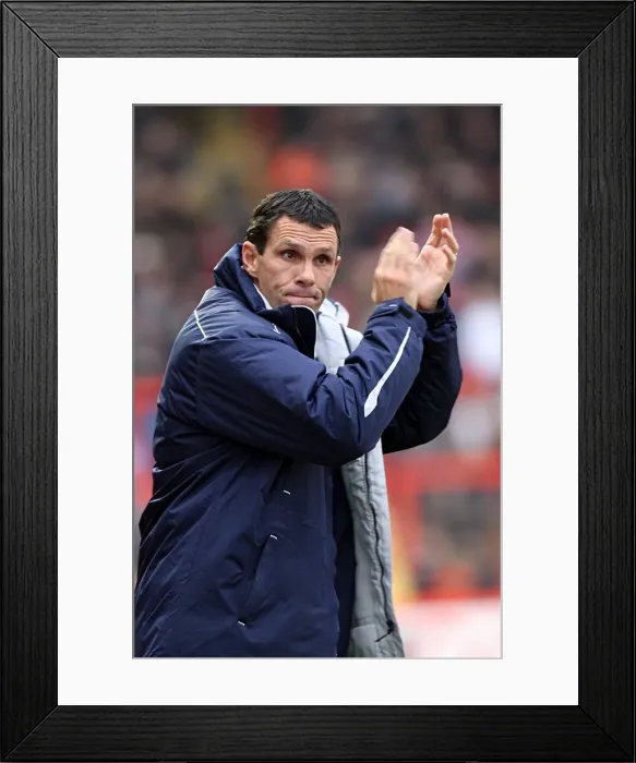 Framed Print : Brighton & Hove Albion: 2009-10 Away Game at Exeter City