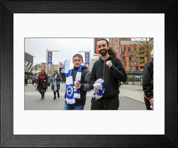 Framed Print : Emirates FA Cup Semi-Final: Manchester City vs. Brighton & Hove Albion Showdown at Wembley Stadium (06.04.19) Framed Print : Emirates FA Cup Semi-Final: Manchester City vs. Brighton & Hove Albion Showdown at Wembley Stadium (06.04.19)