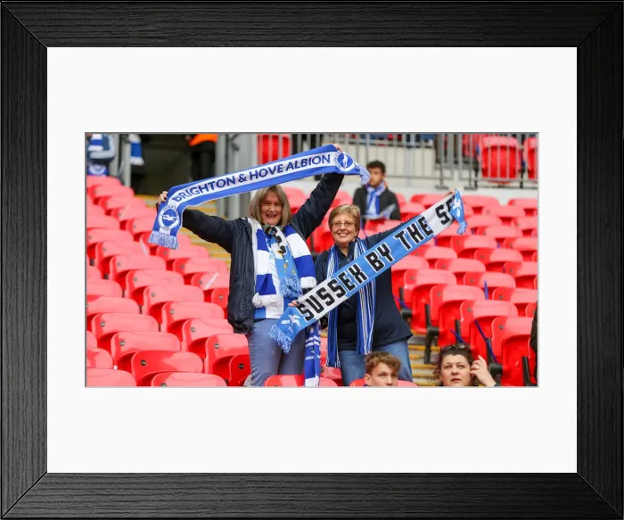 Framed Print : Manchester City vs. Brighton and Hove Albion: FA Cup Semi-Final Battle at Wembley Stadium (06APR19)