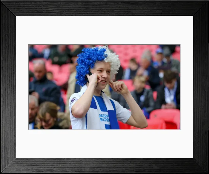 Framed Print : FA Cup Semi-Final Showdown: Manchester City vs. Brighton & Hove Albion at Wembley Stadium (06APR19) Framed Print : FA Cup Semi-Final Showdown: Manchester City vs. Brighton & Hove Albion at Wembley Stadium (06APR19)