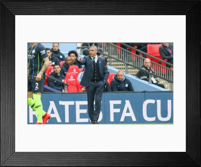 Framed Print : Emirates FA Cup Semi-Final: Manchester City vs. Brighton & Hove Albion at Wembley Stadium (06.04.19) Framed Print : Emirates FA Cup Semi-Final: Manchester City vs. Brighton & Hove Albion at Wembley Stadium (06.04.19)