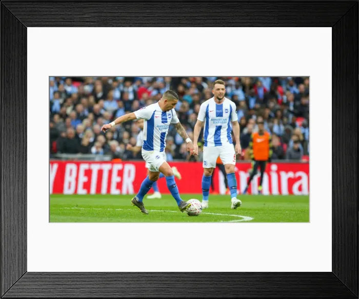 Framed Print : Manchester City vs. Brighton and Hove Albion: Emirates FA Cup Semi-Final Battle at Wembley Stadium (06APR19) Framed Print : Manchester City vs. Brighton and Hove Albion: Emirates FA Cup Semi-Final Battle at Wembley Stadium (06APR19)