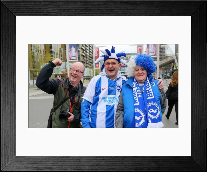 Framed Print : Manchester City vs. Brighton and Hove Albion: Emirates FA Cup Semi-Final Showdown at Wembley Stadium (06APR19) Framed Print : Manchester City vs. Brighton and Hove Albion: Emirates FA Cup Semi-Final Showdown at Wembley Stadium (06APR19)