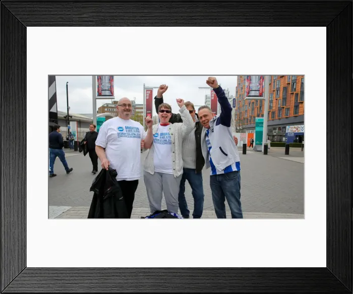 Framed Print : Manchester City vs. Brighton and Hove Albion: Emirates FA Cup Semi-Final Battle at Wembley Stadium (06APR19) Framed Print : Manchester City vs. Brighton and Hove Albion: Emirates FA Cup Semi-Final Battle at Wembley Stadium (06APR19)