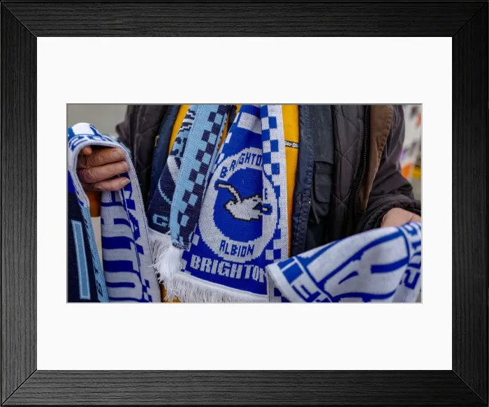 Framed Print : FA Cup Semi-Final Showdown: Manchester City vs. Brighton & Hove Albion at Wembley Stadium (06APR19)