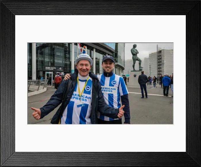 Framed Print : FA Cup Semi-Final Showdown: Manchester City vs. Brighton & Hove Albion at Wembley Stadium (06APR19) Framed Print : FA Cup Semi-Final Showdown: Manchester City vs. Brighton & Hove Albion at Wembley Stadium (06APR19)