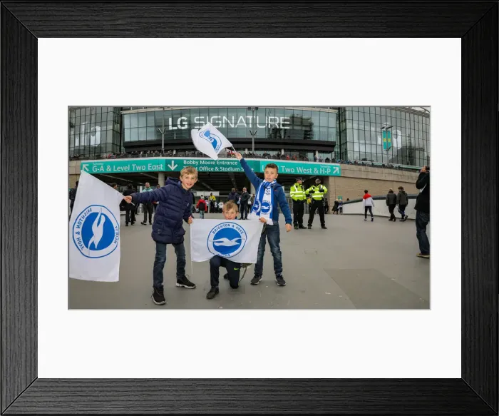 Framed Print : Emirates FA Cup Semi-Final: Manchester City vs. Brighton & Hove Albion Showdown at Wembley Stadium (06.04.19) Framed Print : Emirates FA Cup Semi-Final: Manchester City vs. Brighton & Hove Albion Showdown at Wembley Stadium (06.04.19)