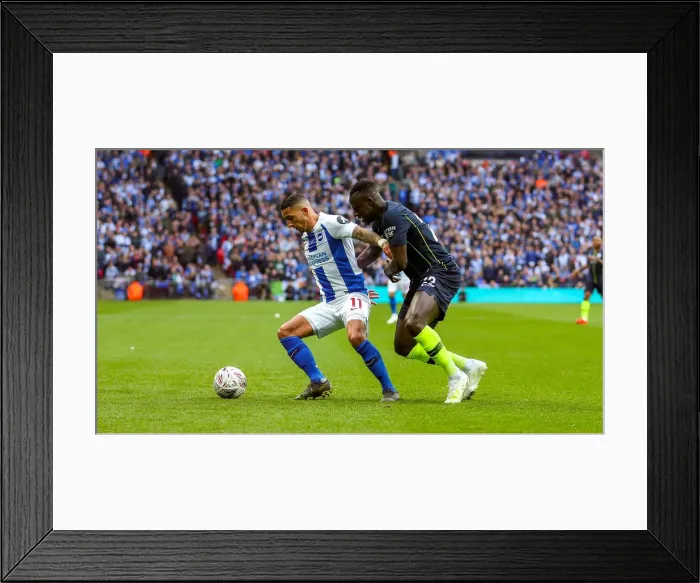 Framed Print : Emirates FA Cup Semi-Final: Manchester City vs. Brighton & Hove Albion Showdown at Wembley Stadium (06.04.19) Framed Print : Emirates FA Cup Semi-Final: Manchester City vs. Brighton & Hove Albion Showdown at Wembley Stadium (06.04.19)