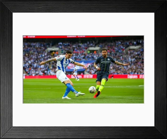 Framed Print : Manchester City vs. Brighton and Hove Albion: Emirates FA Cup Semi-Final Showdown at Wembley Stadium (06APR19) Framed Print : Manchester City vs. Brighton and Hove Albion: Emirates FA Cup Semi-Final Showdown at Wembley Stadium (06APR19)
