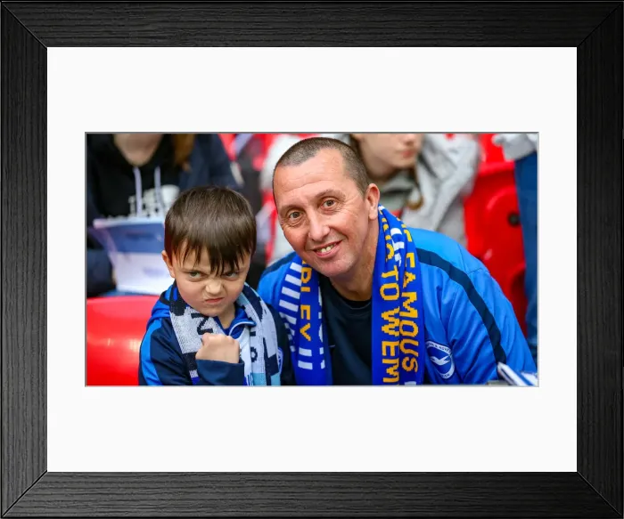 Framed Print : Manchester City vs. Brighton & Hove Albion: Emirates FA Cup Semi-Final Showdown at Wembley Stadium (06APR19) Framed Print : Manchester City vs. Brighton & Hove Albion: Emirates FA Cup Semi-Final Showdown at Wembley Stadium (06APR19)