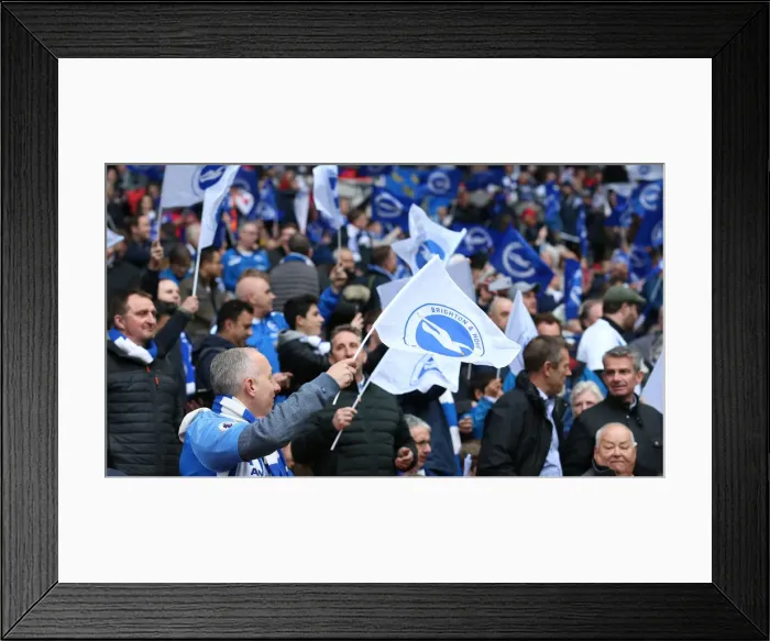 Framed Print : Manchester City vs. Brighton and Hove Albion: FA Cup Semi-Final Battle at Wembley Stadium (06APR19) Framed Print : Manchester City vs. Brighton and Hove Albion: FA Cup Semi-Final Battle at Wembley Stadium (06APR19)