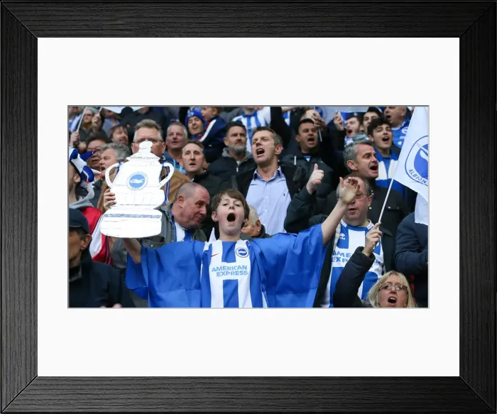 Framed Print : Manchester City vs. Brighton and Hove Albion: Emirates FA Cup Semi-Final Showdown at Wembley Stadium (06APR19) Framed Print : Manchester City vs. Brighton and Hove Albion: Emirates FA Cup Semi-Final Showdown at Wembley Stadium (06APR19)
