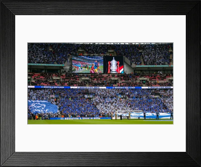 Framed Print : Manchester City vs. Brighton and Hove Albion: Emirates FA Cup Semi-Final Battle at Wembley Stadium (06APR19) Framed Print : Manchester City vs. Brighton and Hove Albion: Emirates FA Cup Semi-Final Battle at Wembley Stadium (06APR19)