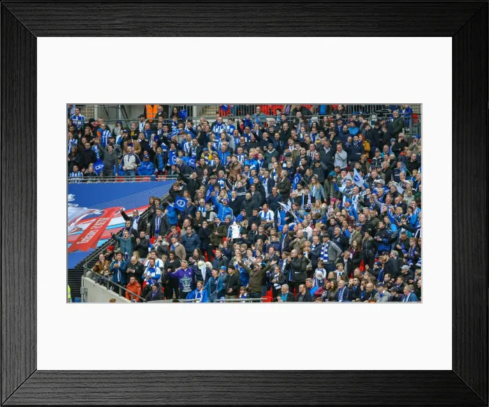 Framed Print : Manchester City vs. Brighton and Hove Albion: Emirates FA Cup Semi-Final Showdown at Wembley Stadium (06APR19) Framed Print : Manchester City vs. Brighton and Hove Albion: Emirates FA Cup Semi-Final Showdown at Wembley Stadium (06APR19)