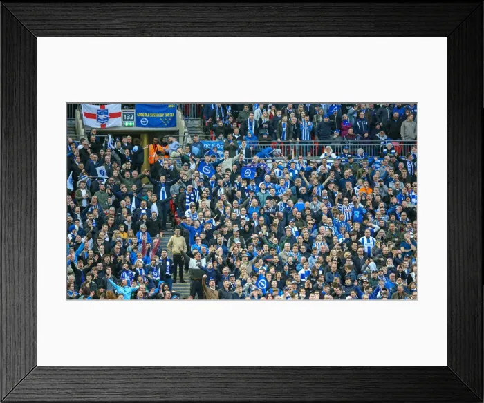 Framed Print : Manchester City vs. Brighton and Hove Albion: Emirates FA Cup Semi-Final Showdown at Wembley Stadium (06APR19) Framed Print : Manchester City vs. Brighton and Hove Albion: Emirates FA Cup Semi-Final Showdown at Wembley Stadium (06APR19)