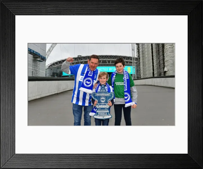 Framed Print : Emirates FA Cup Semi-Final: Manchester City vs. Brighton & Hove Albion Showdown at Wembley Stadium (06.04.19) Framed Print : Emirates FA Cup Semi-Final: Manchester City vs. Brighton & Hove Albion Showdown at Wembley Stadium (06.04.19)