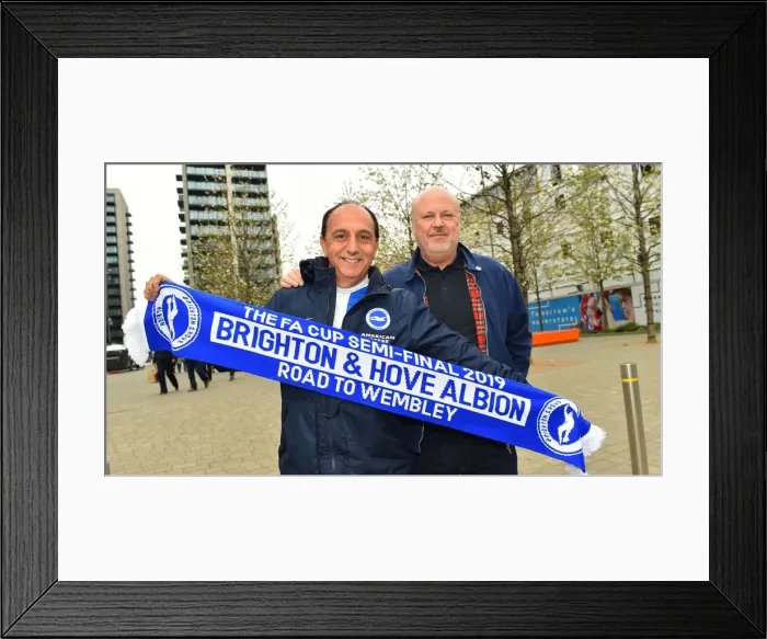 Framed Print : Manchester City vs. Brighton and Hove Albion: FA Cup Semi-Final Battle at Wembley Stadium (06APR19) Framed Print : Manchester City vs. Brighton and Hove Albion: FA Cup Semi-Final Battle at Wembley Stadium (06APR19)