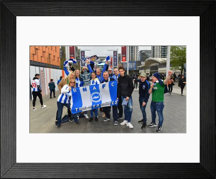 Framed Print : Manchester City vs. Brighton and Hove Albion: FA Cup Semi-Final Battle at Wembley Stadium (06APR19) Framed Print : Manchester City vs. Brighton and Hove Albion: FA Cup Semi-Final Battle at Wembley Stadium (06APR19)