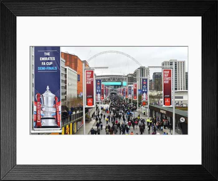 Framed Print : Manchester City vs. Brighton and Hove Albion: Emirates FA Cup Semi-Final Showdown at Wembley Stadium (06APR19) Framed Print : Manchester City vs. Brighton and Hove Albion: Emirates FA Cup Semi-Final Showdown at Wembley Stadium (06APR19)