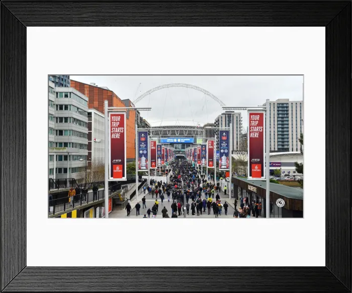Framed Print : Manchester City vs. Brighton and Hove Albion: Emirates FA Cup Semi-Final Showdown at Wembley Stadium (06APR19) Framed Print : Manchester City vs. Brighton and Hove Albion: Emirates FA Cup Semi-Final Showdown at Wembley Stadium (06APR19)
