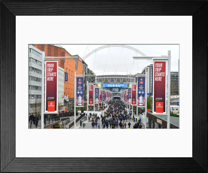 Framed Print : Emirates FA Cup Semi-Final: Manchester City vs. Brighton & Hove Albion Showdown at Wembley Stadium (06.04.19) Framed Print : Emirates FA Cup Semi-Final: Manchester City vs. Brighton & Hove Albion Showdown at Wembley Stadium (06.04.19)