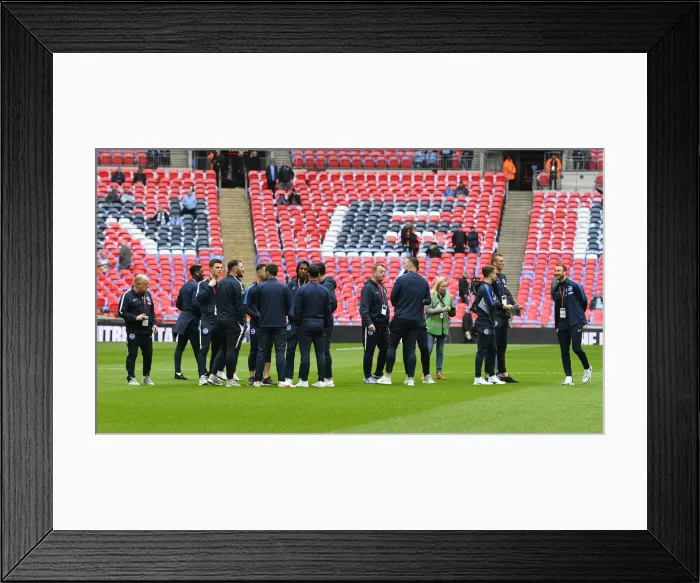 Framed Print : Emirates FA Cup Semi-Final: Manchester City vs. Brighton & Hove Albion Showdown at Wembley Stadium (06.04.19) Framed Print : Emirates FA Cup Semi-Final: Manchester City vs. Brighton & Hove Albion Showdown at Wembley Stadium (06.04.19)