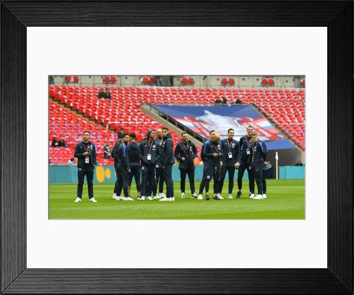 Framed Print : Emirates FA Cup Semi-Final: Manchester City vs. Brighton & Hove Albion Showdown at Wembley Stadium (06.04.19) Framed Print : Emirates FA Cup Semi-Final: Manchester City vs. Brighton & Hove Albion Showdown at Wembley Stadium (06.04.19)