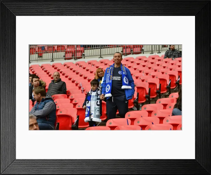 Framed Print : Manchester City vs. Brighton and Hove Albion: FA Cup Semi-Final Battle at Wembley Stadium (06APR19) Framed Print : Manchester City vs. Brighton and Hove Albion: FA Cup Semi-Final Battle at Wembley Stadium (06APR19)