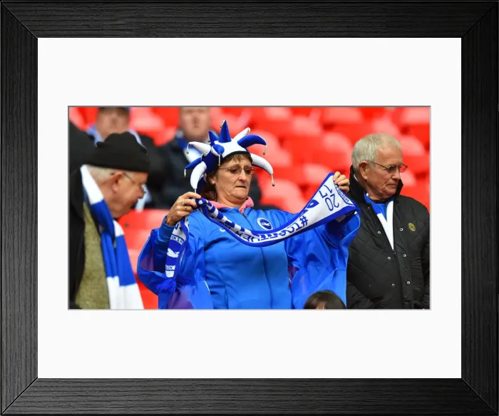 Framed Print : FA Cup Semi-Final Showdown: Manchester City vs. Brighton & Hove Albion at Wembley Stadium (06APR19) Framed Print : FA Cup Semi-Final Showdown: Manchester City vs. Brighton & Hove Albion at Wembley Stadium (06APR19)