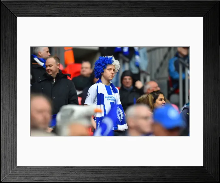Framed Print : Manchester City vs. Brighton and Hove Albion: FA Cup Semi-Final Battle at Wembley Stadium (06APR19) Framed Print : Manchester City vs. Brighton and Hove Albion: FA Cup Semi-Final Battle at Wembley Stadium (06APR19)