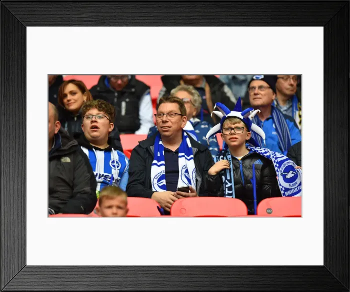 Framed Print : Manchester City vs. Brighton and Hove Albion: Emirates FA Cup Semi-Final Battle at Wembley Stadium (06APR19) Framed Print : Manchester City vs. Brighton and Hove Albion: Emirates FA Cup Semi-Final Battle at Wembley Stadium (06APR19)