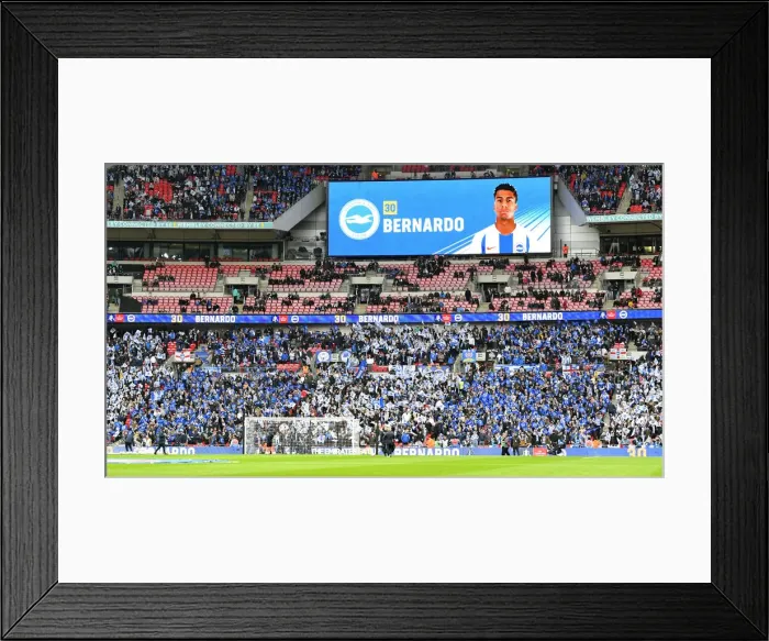 Framed Print : Manchester City vs. Brighton and Hove Albion: FA Cup Semi-Final Battle at Wembley Stadium (06APR19) Framed Print : Manchester City vs. Brighton and Hove Albion: FA Cup Semi-Final Battle at Wembley Stadium (06APR19)