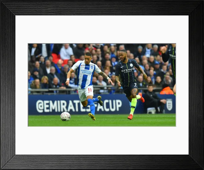 Framed Print : Emirates FA Cup Semi-Final: Manchester City vs. Brighton & Hove Albion Showdown at Wembley Stadium (06.04.19) Framed Print : Emirates FA Cup Semi-Final: Manchester City vs. Brighton & Hove Albion Showdown at Wembley Stadium (06.04.19)