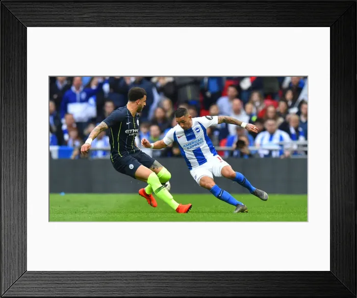 Framed Print : Manchester City vs. Brighton and Hove Albion: FA Cup Semi-Final Battle at Wembley Stadium (06APR19) Framed Print : Manchester City vs. Brighton and Hove Albion: FA Cup Semi-Final Battle at Wembley Stadium (06APR19)