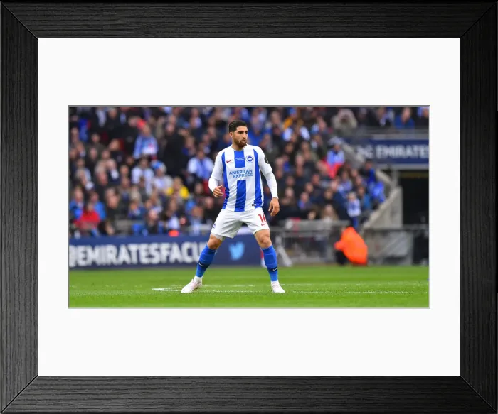 Framed Print : Manchester City vs. Brighton and Hove Albion: FA Cup Semi-Final Battle at Wembley Stadium (06APR19)
