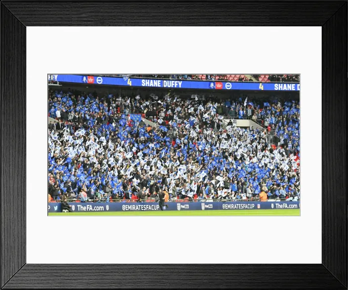 Framed Print : Manchester City vs. Brighton and Hove Albion: Emirates FA Cup Semi-Final Showdown at Wembley Stadium (06APR19) Framed Print : Manchester City vs. Brighton and Hove Albion: Emirates FA Cup Semi-Final Showdown at Wembley Stadium (06APR19)