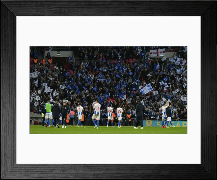 Framed Print : Manchester City vs. Brighton and Hove Albion: Emirates FA Cup Semi-Final Battle at Wembley Stadium (06APR19) Framed Print : Manchester City vs. Brighton and Hove Albion: Emirates FA Cup Semi-Final Battle at Wembley Stadium (06APR19)