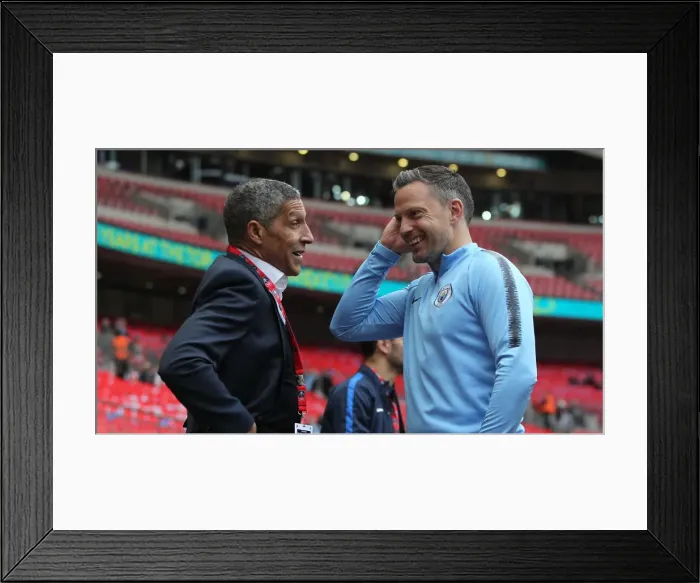 Framed Print : Manchester City vs. Brighton and Hove Albion: FA Cup Semi-Final Battle at Wembley Stadium (06.04.19) Framed Print : Manchester City vs. Brighton and Hove Albion: FA Cup Semi-Final Battle at Wembley Stadium (06.04.19)
