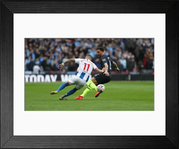 Framed Print : Manchester City vs. Brighton and Hove Albion: FA Cup Semi-Final Battle at Wembley Stadium (06APR19) Framed Print : Manchester City vs. Brighton and Hove Albion: FA Cup Semi-Final Battle at Wembley Stadium (06APR19)